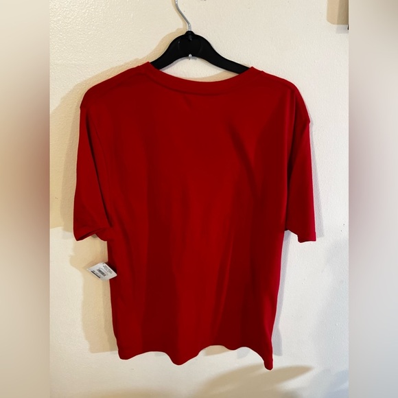 Ugly Christmas Men's 'Gold Buckle Santa' Short Sleeve T-Shirt Red Size M (38-40) - Picture 9 of 16